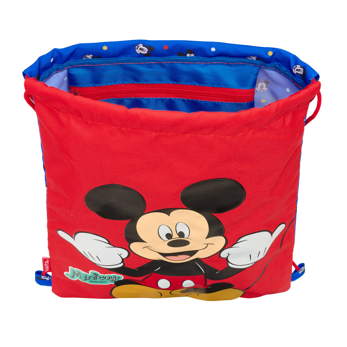 Skopåse med remmar Mickey Mouse Clubhouse Good day Blå 26 x 34 x 1 cm - 4