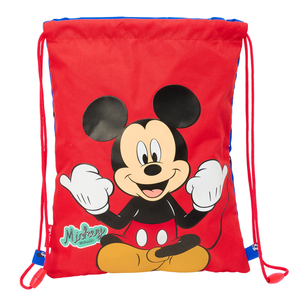 Skopåse med remmar Mickey Mouse Clubhouse Good day Blå 26 x 34 x 1 cm
