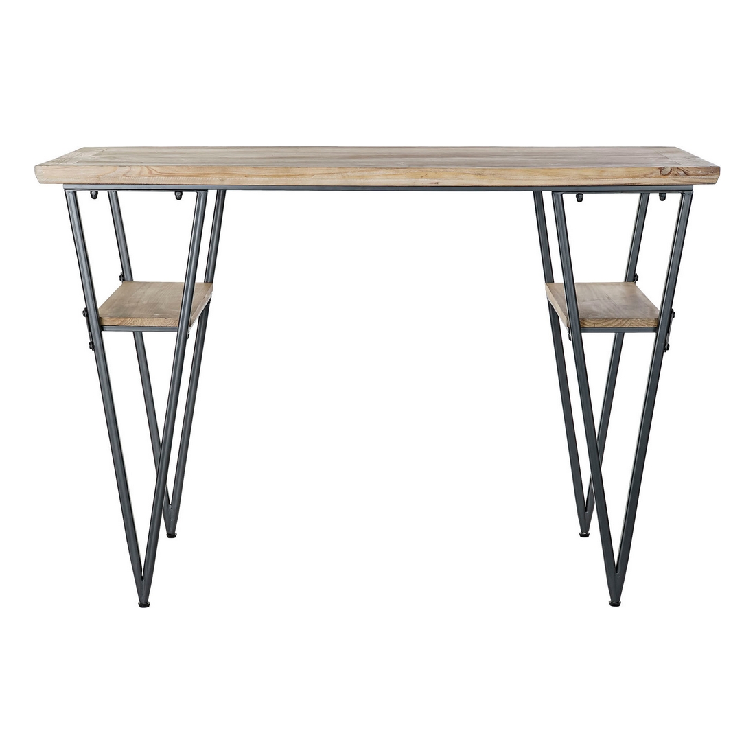 Skrivbord DKD Home Decor Svart Metall Gran (120 x 60 x 81 cm) - 2