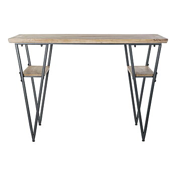 Skrivbord DKD Home Decor Svart Metall Gran (120 x 60 x 81 cm)