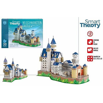 3D-pussel Colorbaby New Swan Castle 43,5 x 18,5 x 33 cm 95 Delar