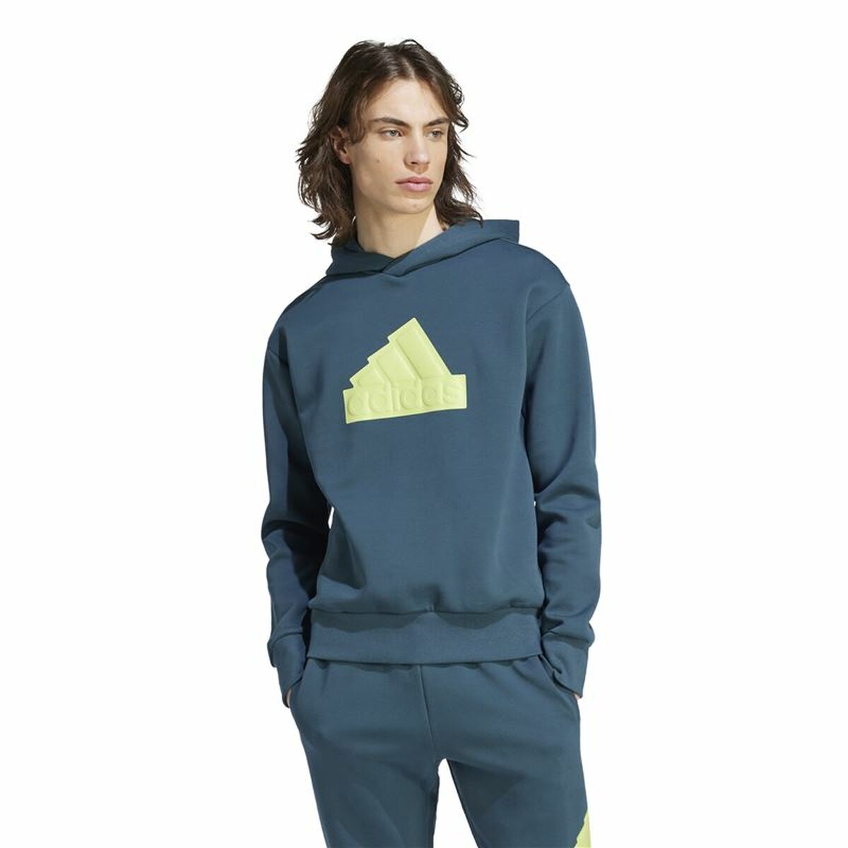 Tröja med huva Herr Adidas Fi Bos Hd Blå - 2