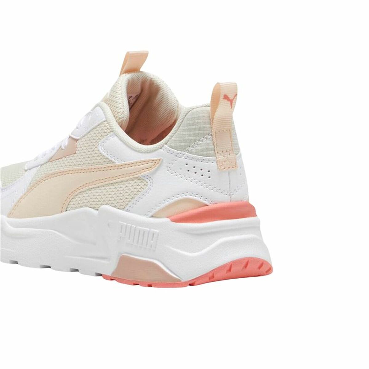 Gymnastiksko, Dam Puma Trinity Lite Vit Rosa - 4