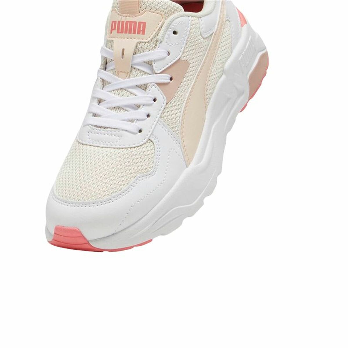Gymnastiksko, Dam Puma Trinity Lite Vit Rosa - 3