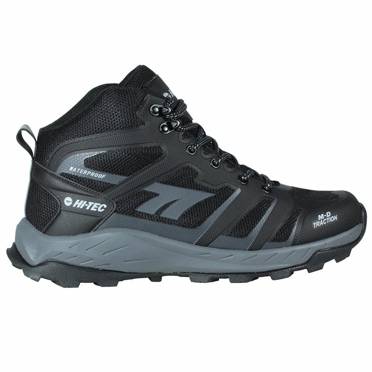 Vandring stövlar Hi-Tec Toubkal Mid Waterproof Svart
