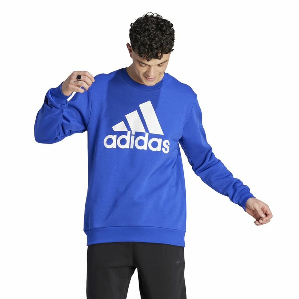 Tröja utan huva Herr Adidas Bl Fl Blå - 2