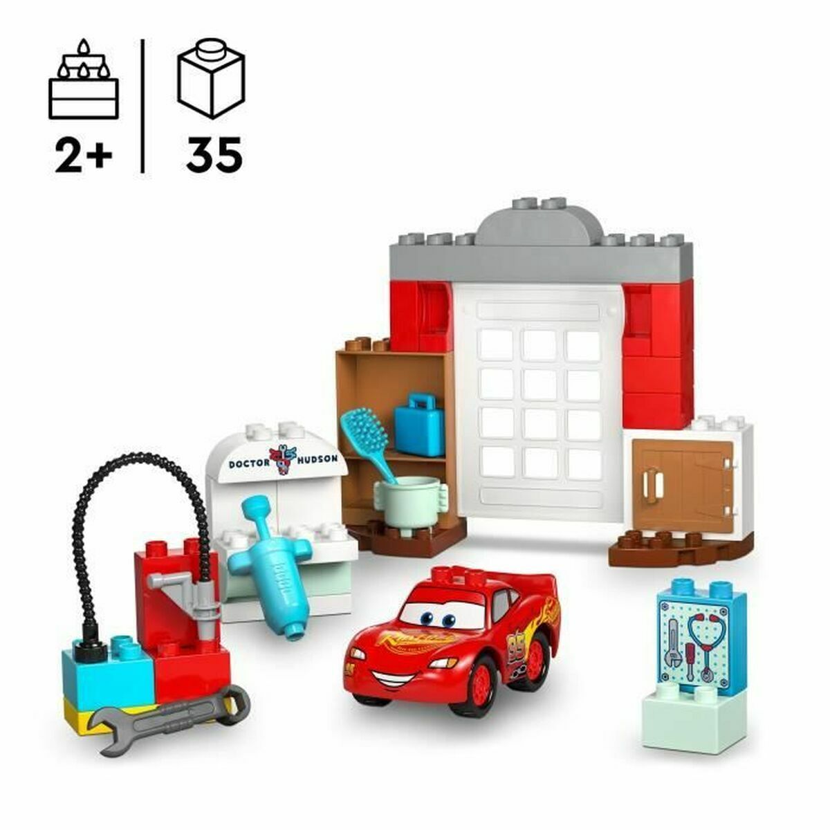 Byggsats Lego 10456 Lightning McQueen visits Doc 35 Delar - 2