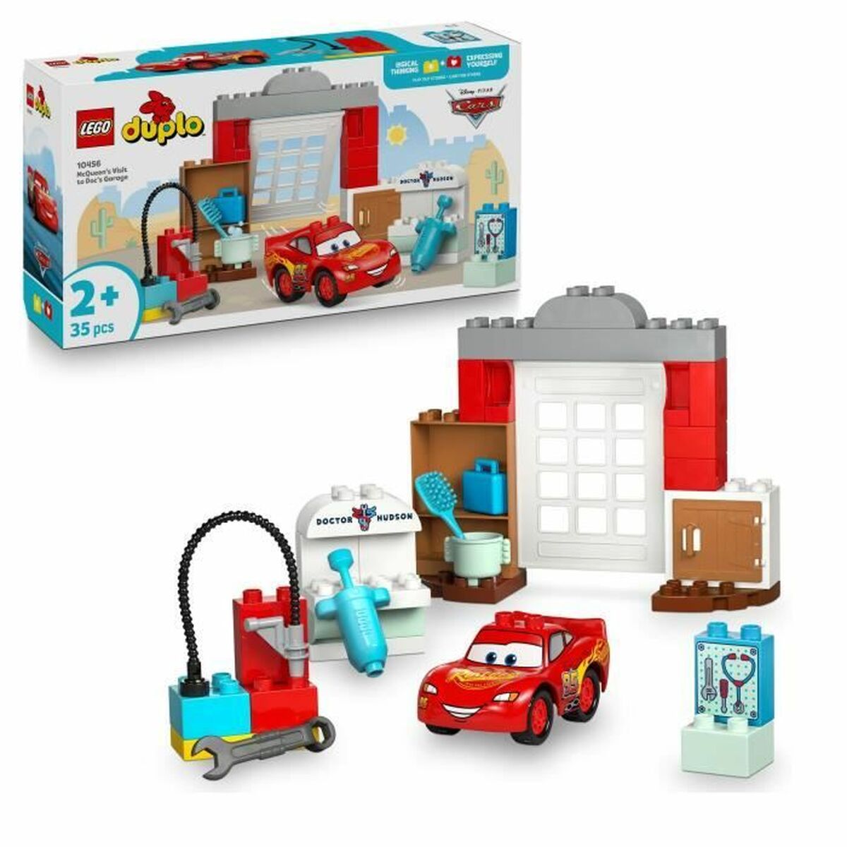 Byggsats Lego 10456 Lightning McQueen visits Doc 35 Delar