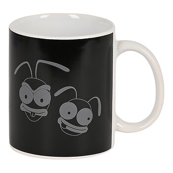 Mugg El Hormiguero Vit Keramik Svart (350 ml)