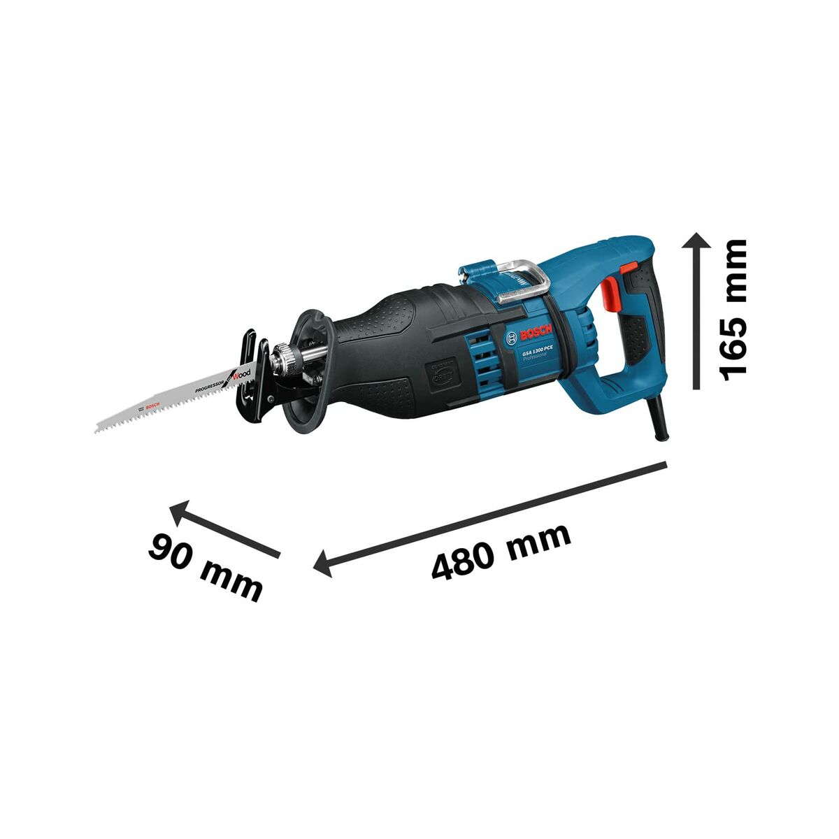 Självsågande såg BOSCH GSA 1300 PCE 1300 W 1900 rpm 240 V - 3
