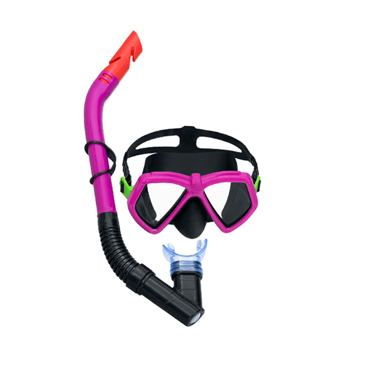 Bestway Set Mask och Tub Vuxen Purge Ventil Blandade Färger +14 År Beach och Pool 24068 - 2