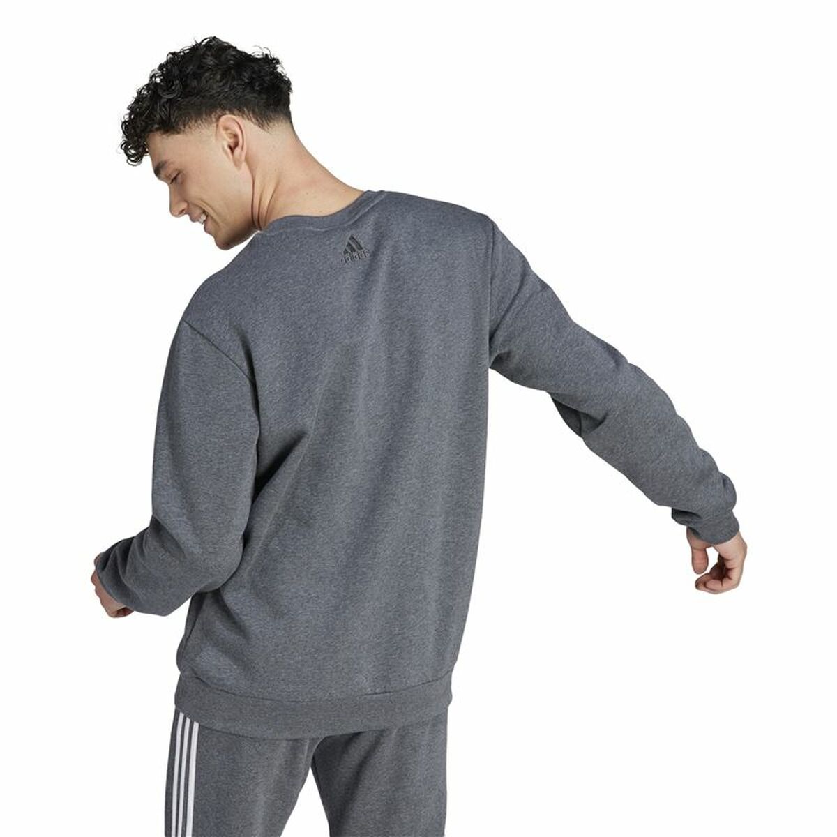 Tröja utan huva Herr Adidas Bl Fl  Grå - 3