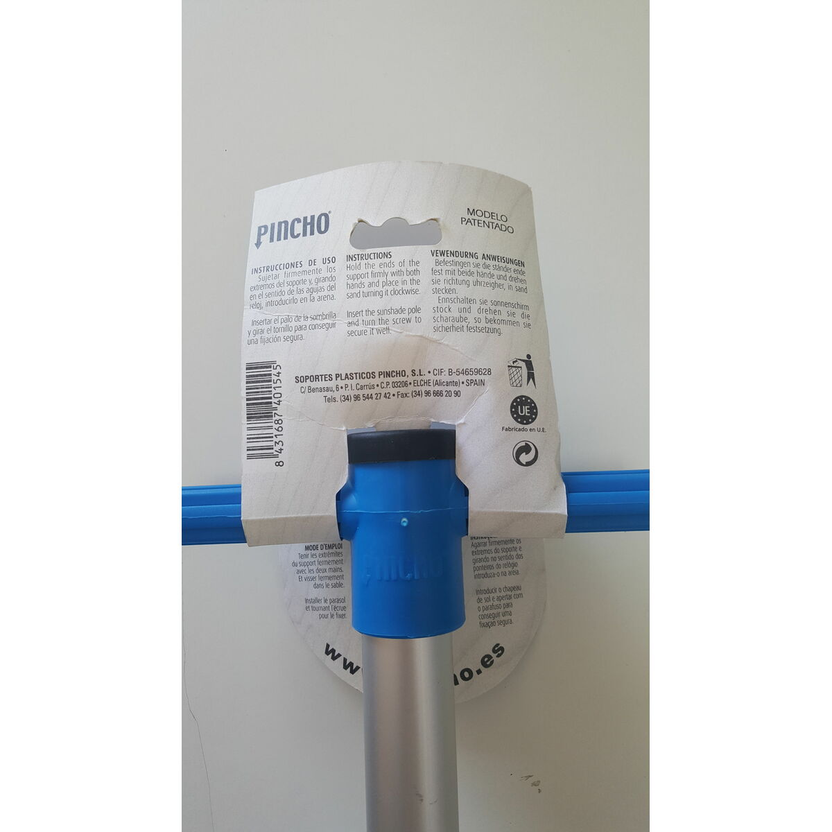 Parasollankare Aluminium Grön Röd Blå Pistage (95 cm) - 4