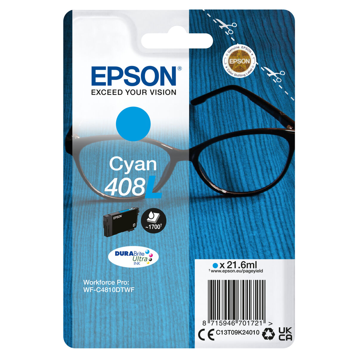 Original Bläckpatron Epson C13T09K24010 Turkos - 2