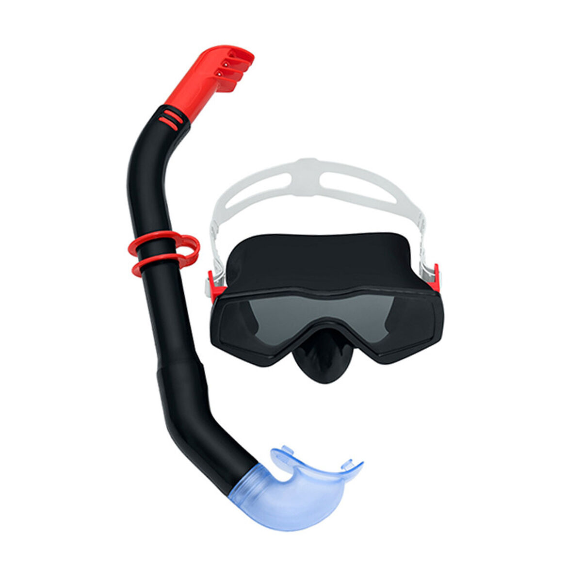 Bestway Set Mask och Tube Vuxen Purge Valve Mixad Färg Silikonband +14 År Strand och Pool 24069 - 3