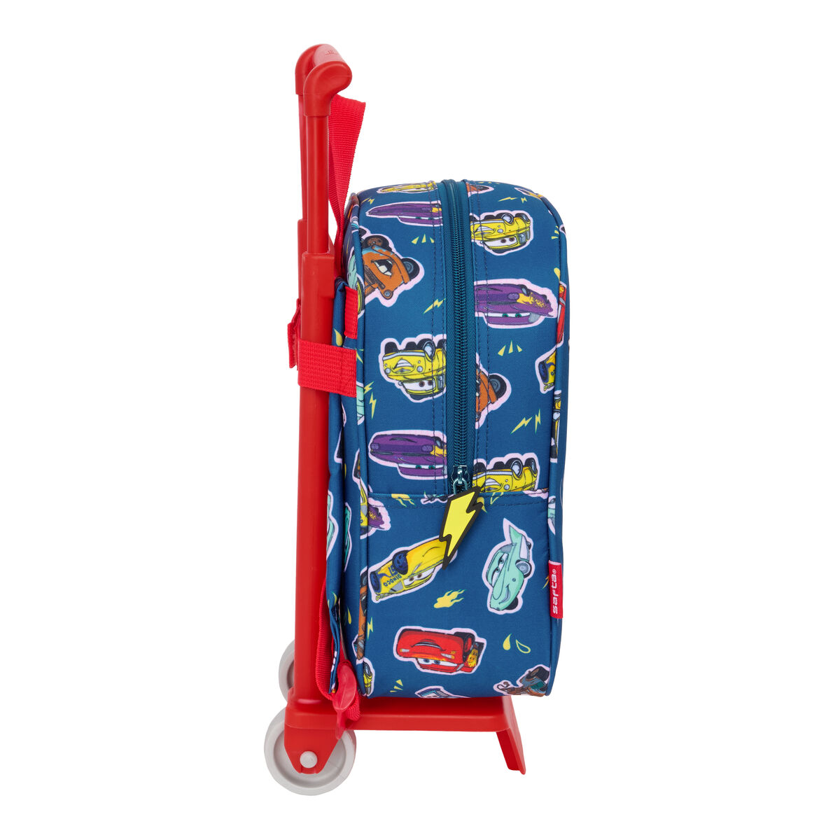Skolväska med hjul Cars Racing Marinblå 22 x 27 x 10 cm - 2