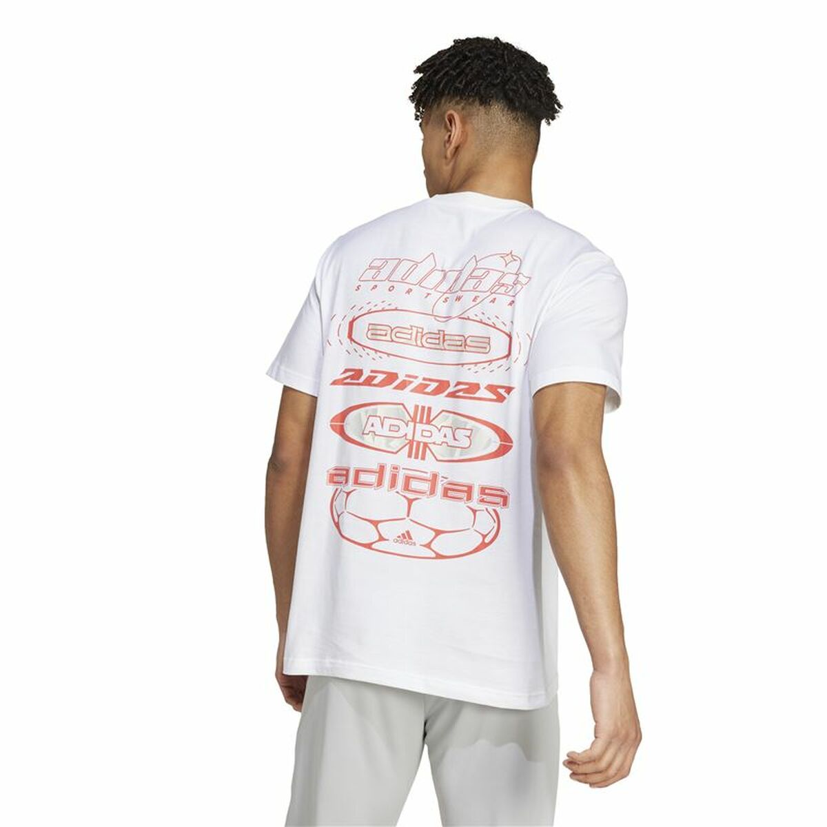 T-shirt med kortärm Herr Adidas House Of Tiro Summer Graphic Vit - 3