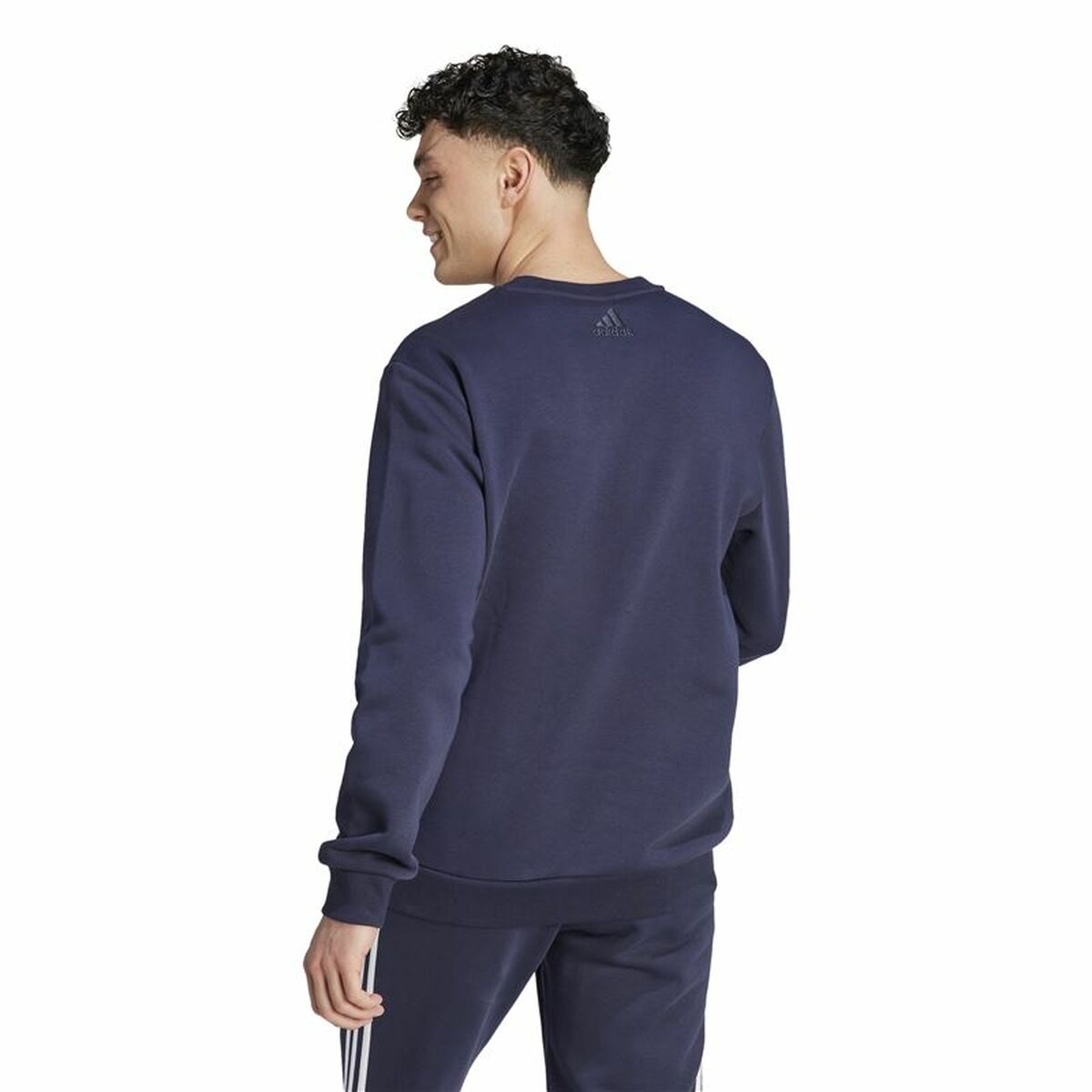 Tröja utan huva Herr Adidas Bl Fl Swt Blå - 3