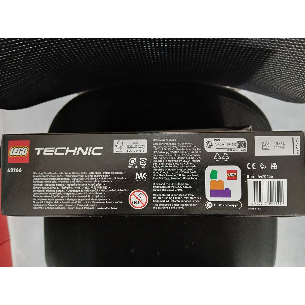 Byggsats Lego 42166 - NEOM McLaren Extreme 252 Delar - 2