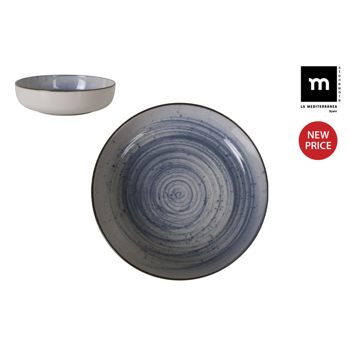 Djup tallrik La Mediterránea Swirl Ø 18 cm - 4