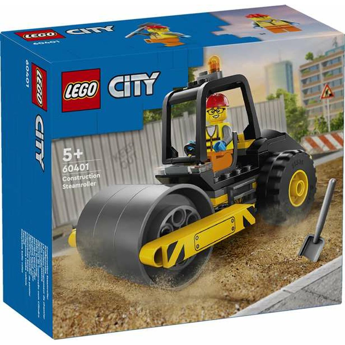 Byggsats Lego 60401 - Construction Steamroller Multicolour 78 Delar