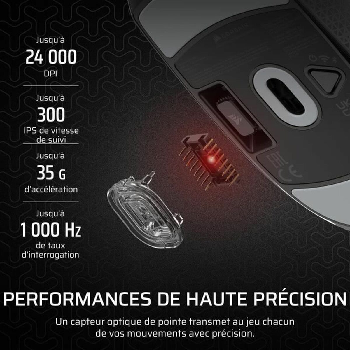 Trådlös Mus Bluetooth Corsair M55 - 4