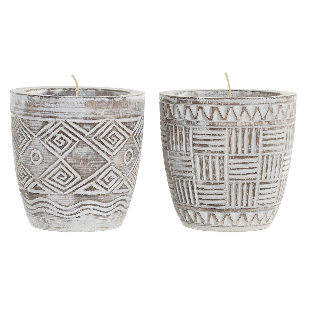 Ljus DKD Home Decor Vax (2 antal) - 4