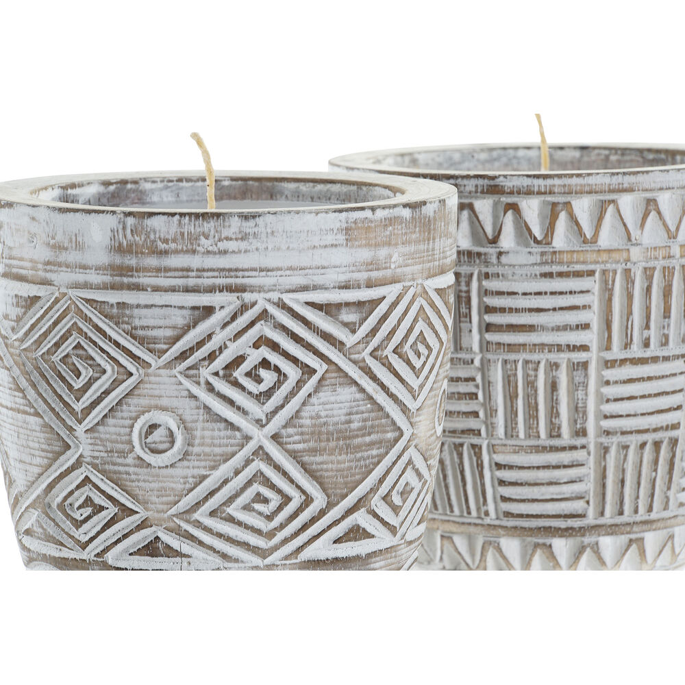 Ljus DKD Home Decor Vax (2 antal) - 3