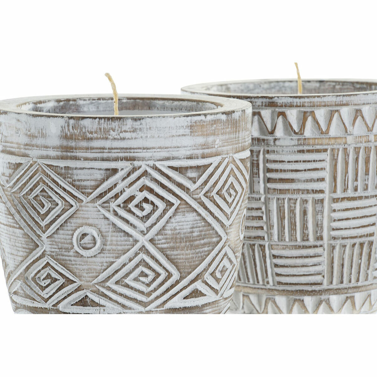 Ljus DKD Home Decor Vax (2 antal) - 6