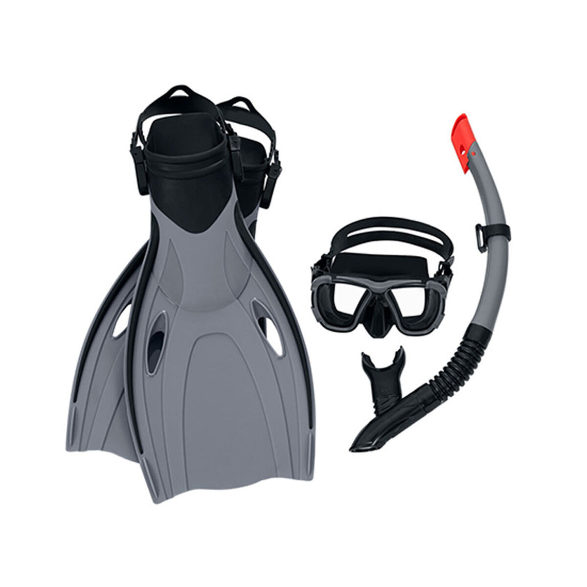 Bestway Barn Snorkel Set Anatomisk Rem Blandade Färger 24-27 +3 År Strands och Pool 25039 - 3