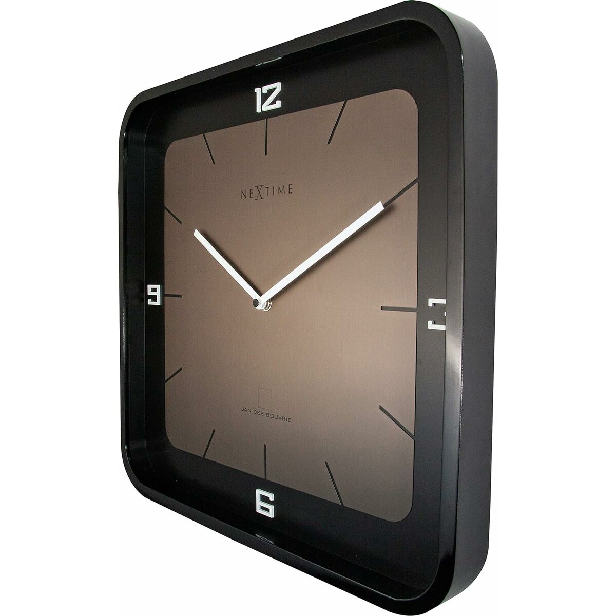 Väggklocka Nextime Svart Gyllene 40 x 40 cm - 3