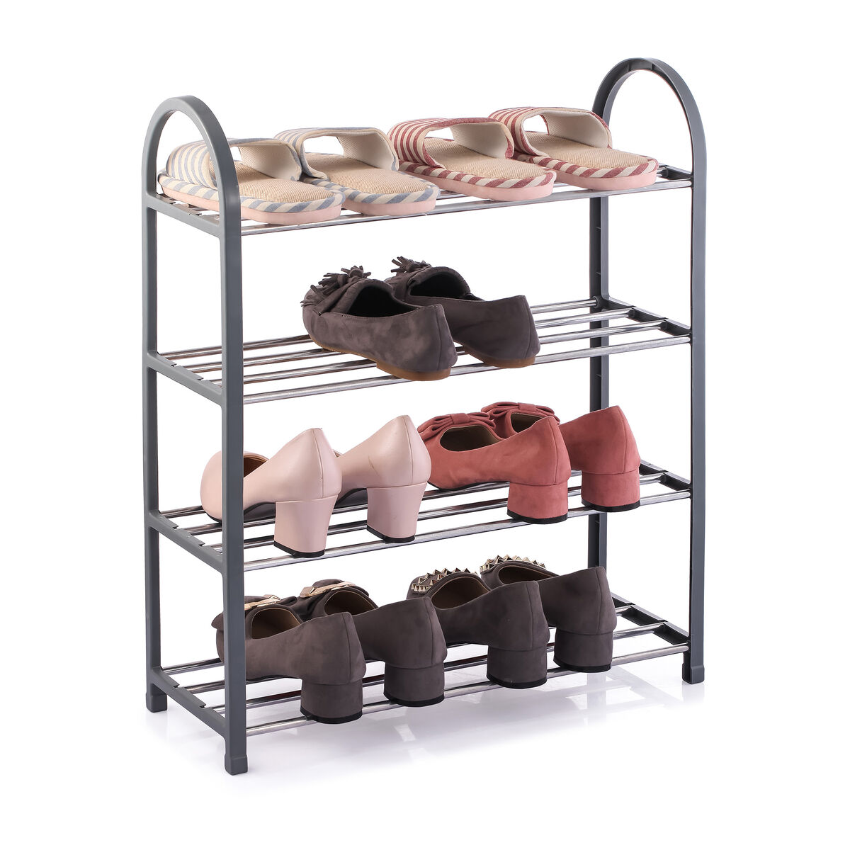 Skoställ Confortime Metall Plast 49,5 x 18,5 x 65 cm (12 antal) - 3
