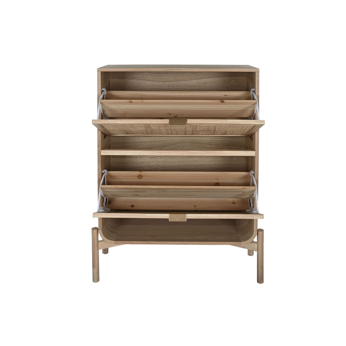 Skoställ Home ESPRIT Naturell Tropiskt 76 x 29 x 100 cm - 3