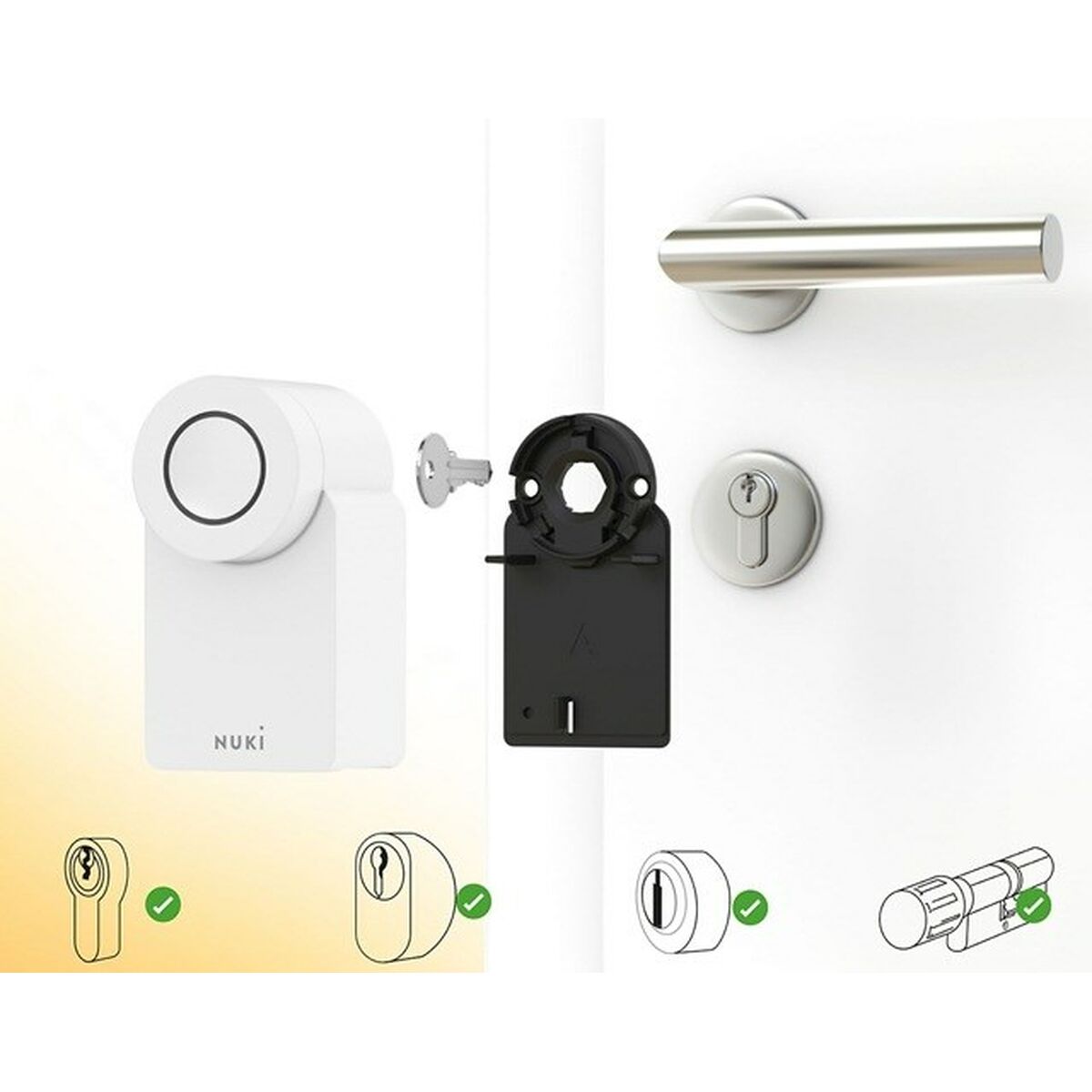Smart lås Nuki Smart Lock GO Vit Plast - 2