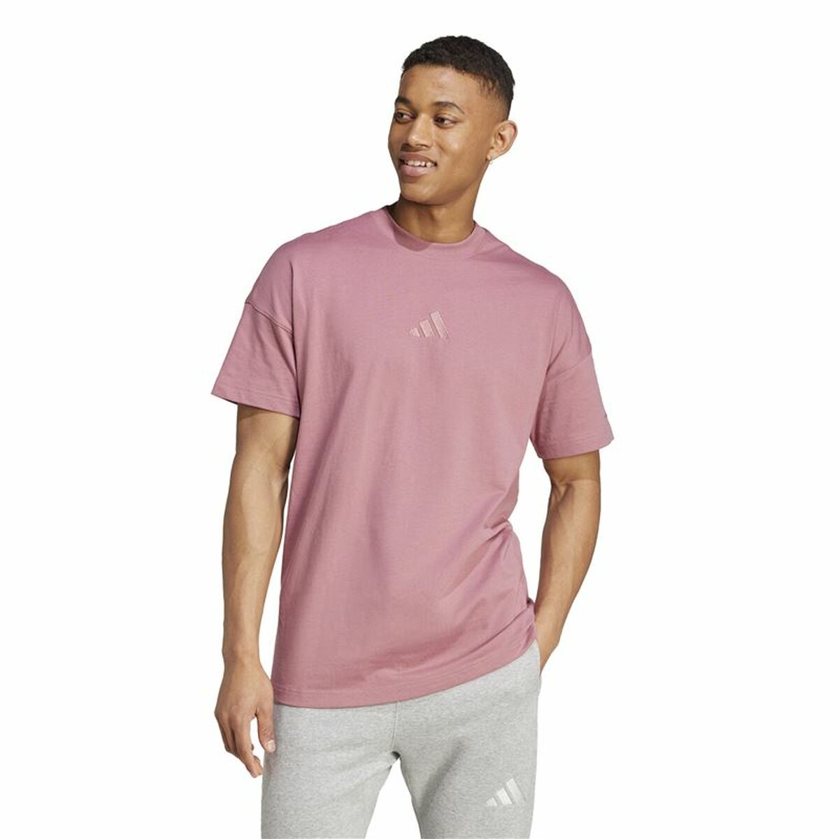 T-shirt med kortärm Herr Adidas All Szn Rosa - 2