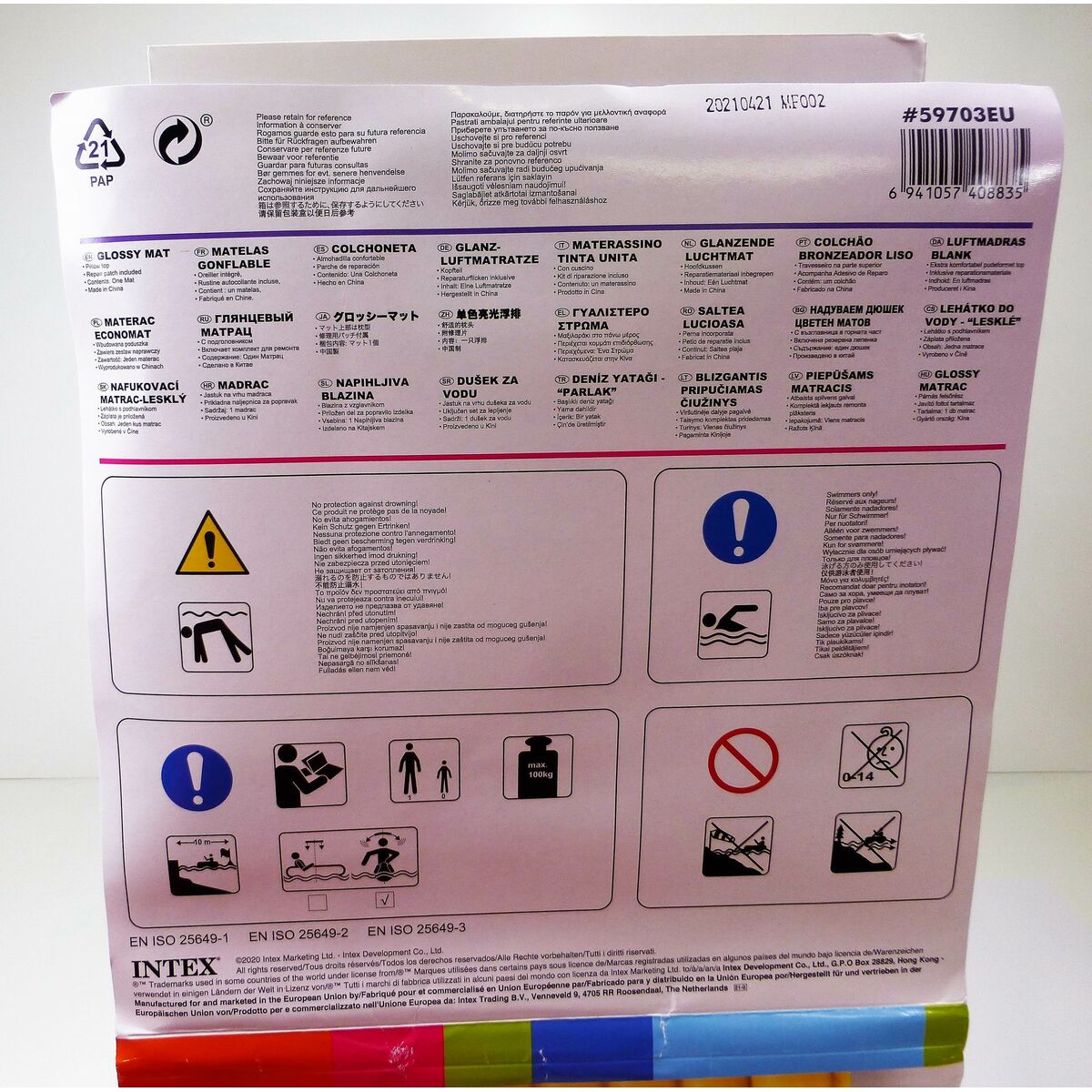 Luftmadrass Intex 183 x 69 cm (24 antal) - 13