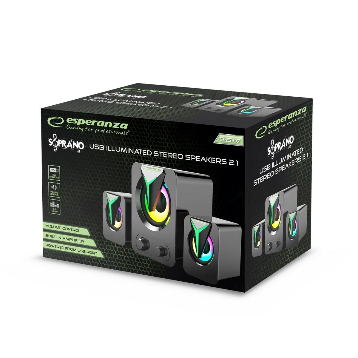 PC-högtalare Esperanza EGS107 Svart 5 W - 3