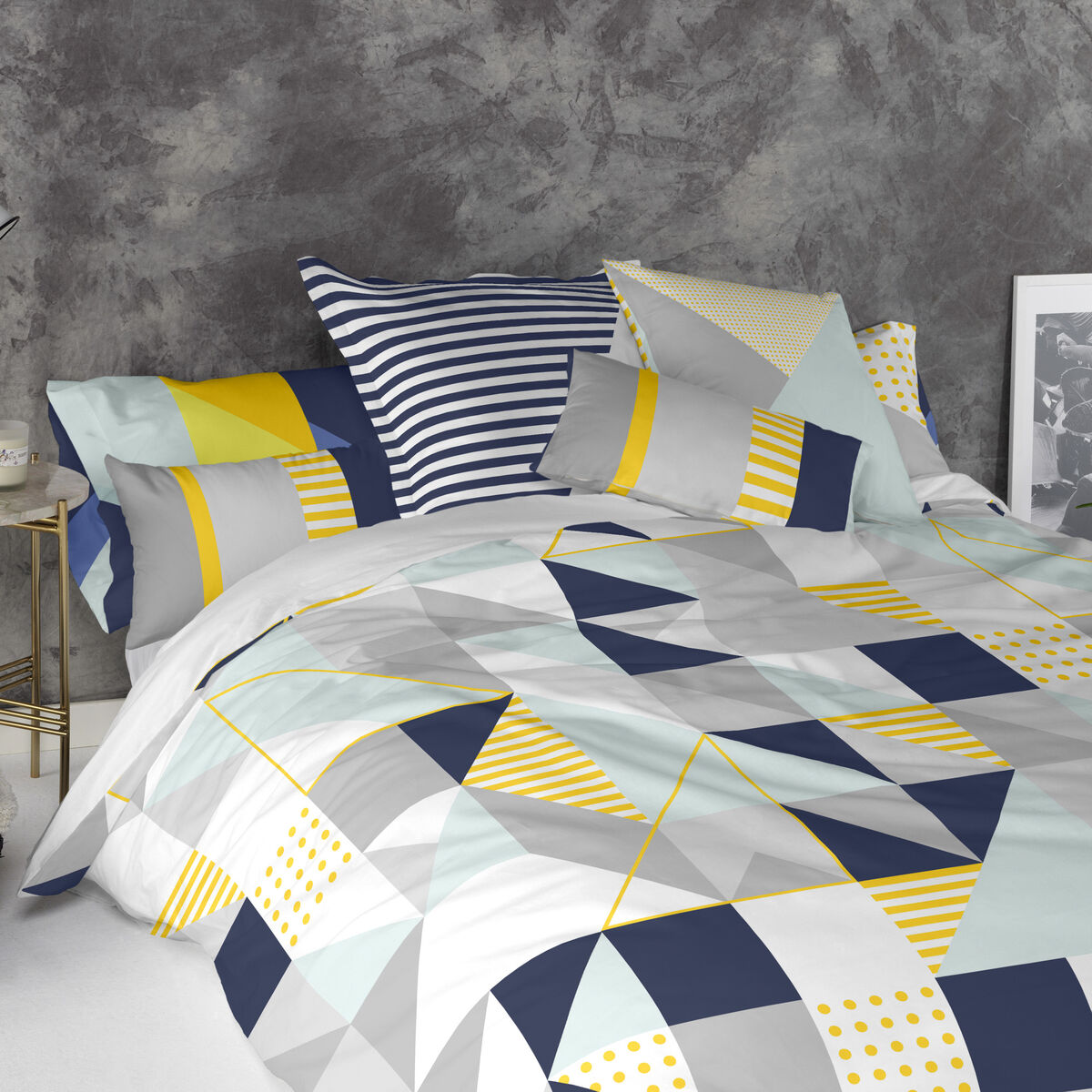 Kuddfodral HappyFriday Blanc Geo dot Multicolour 60 x 60 cm - 4