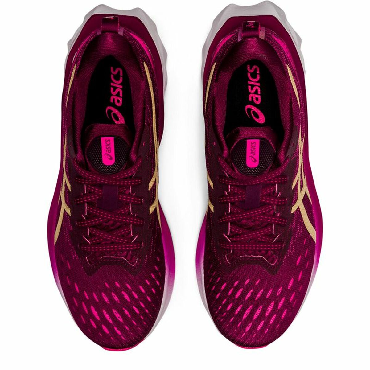 Löparskor, Vuxna Asics Novablast 2 Kvinna Mörkrosa - 4