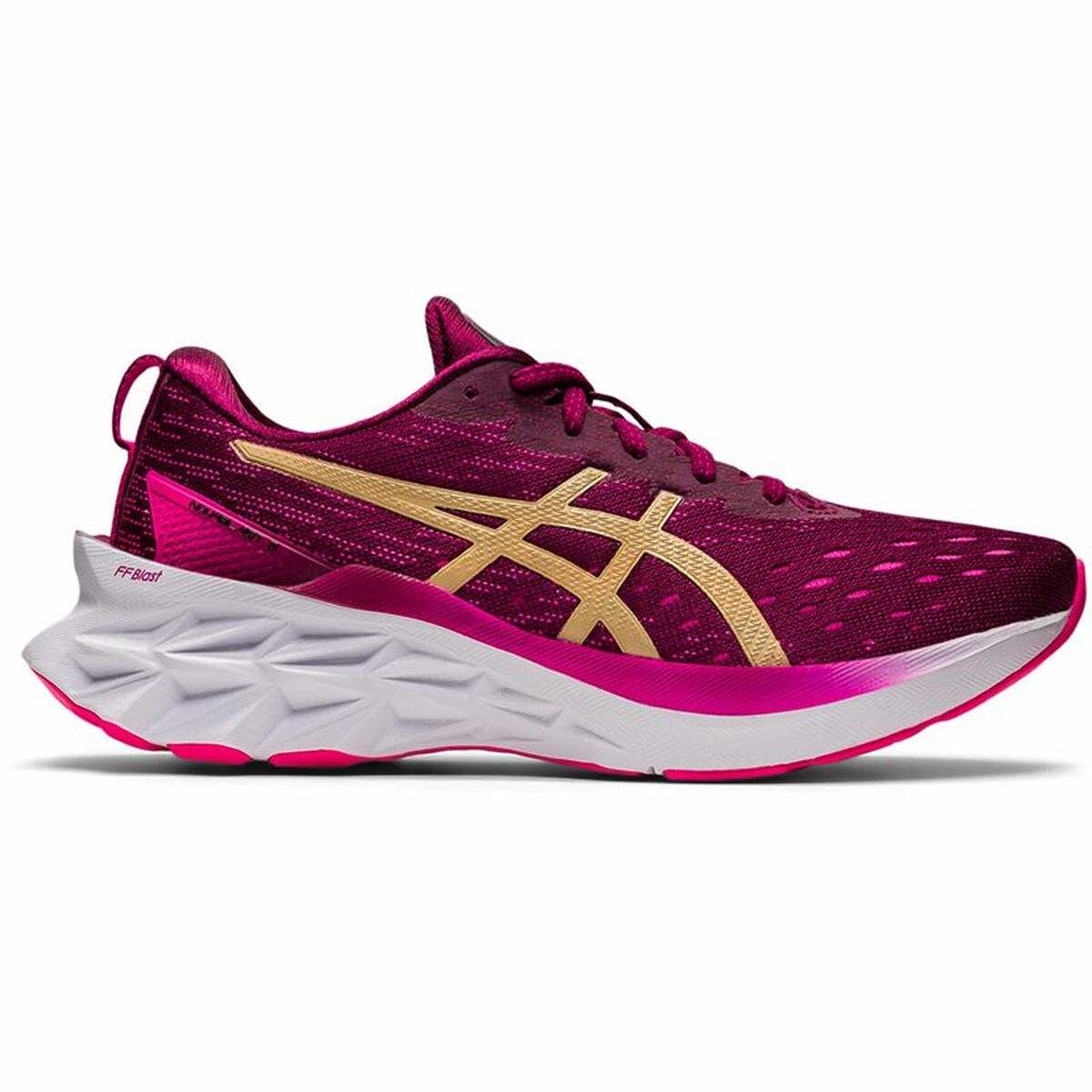 Löparskor, Vuxna Asics Novablast 2 Kvinna Mörkrosa