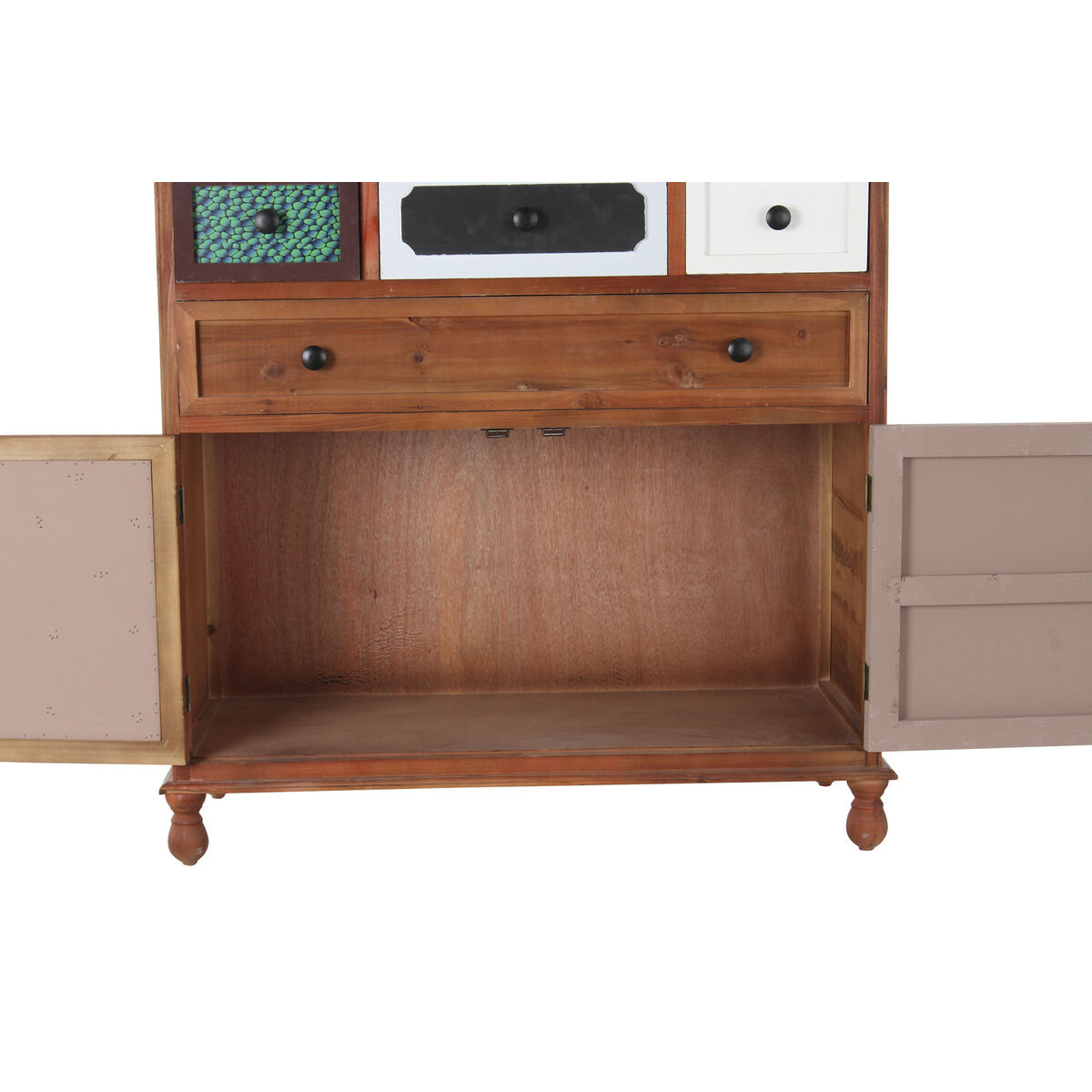 Byrå DKD Home Decor Brun Multicolour Trä Trä MDF Modern 90 x 40 x 104 cm - 7