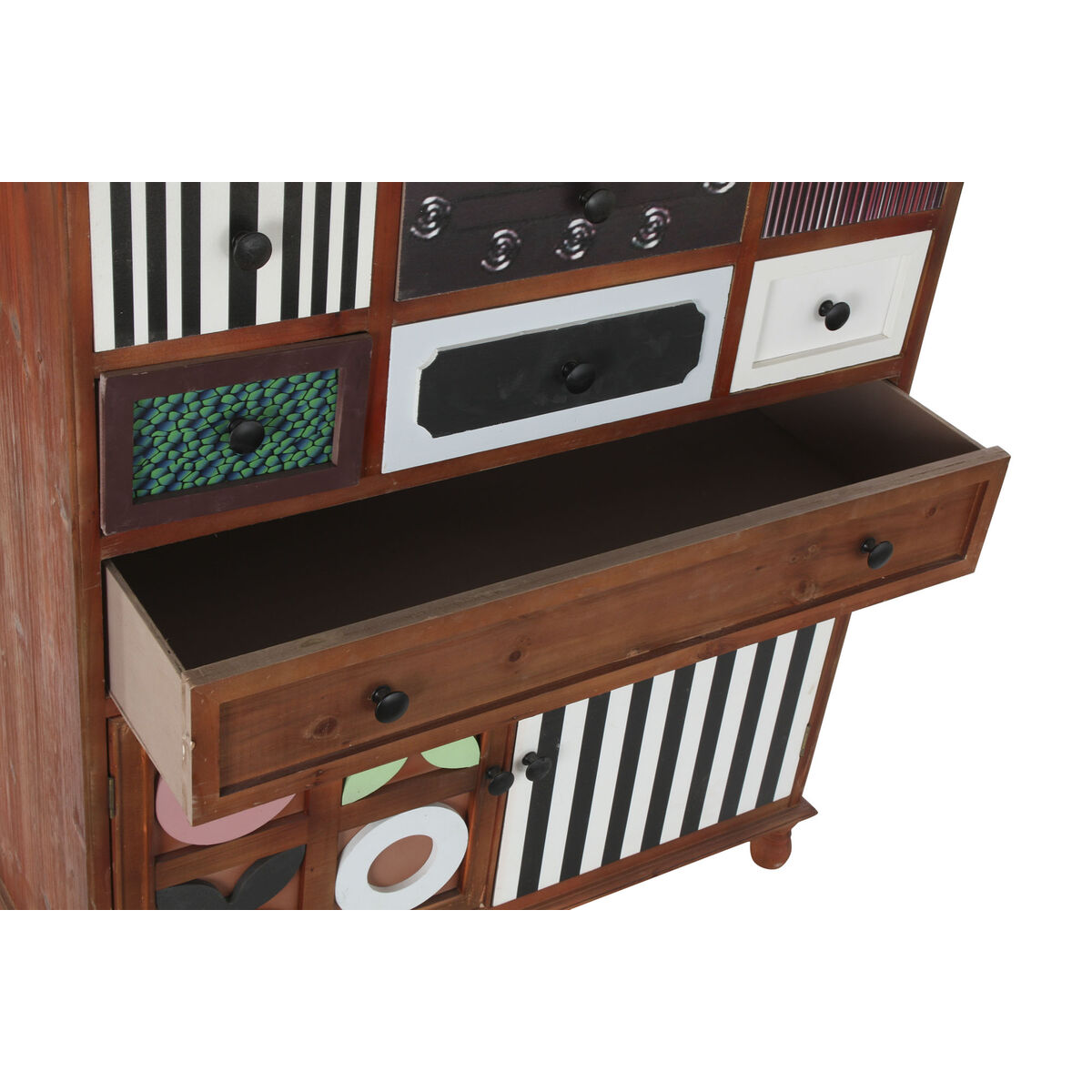 Byrå DKD Home Decor Brun Multicolour Trä Trä MDF Modern 90 x 40 x 104 cm - 14