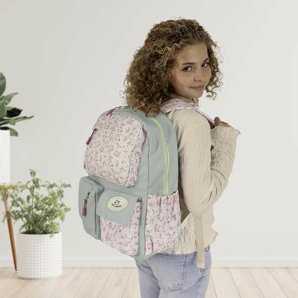 Skolryggsäck Decuevas Multicolour Virágok 40 x 18 x 30 cm - 7