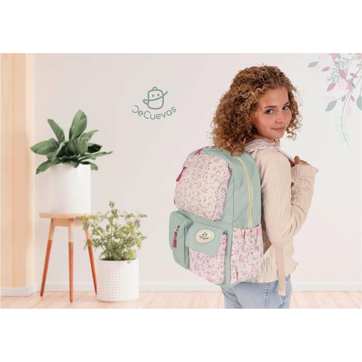 Skolryggsäck Decuevas Multicolour Virágok 40 x 18 x 30 cm - 5