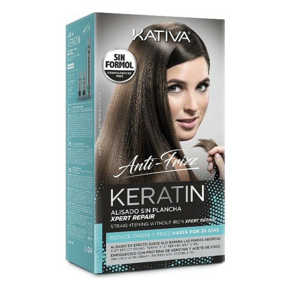 Mjukgörande hårbehandling Keratin Anti-frizz Post Kativa (3 pcs)
