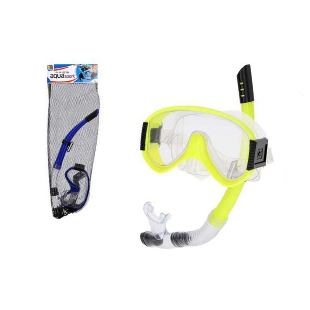 Snorkel och cyklop Colorbaby Aqua Sport Gul Blå