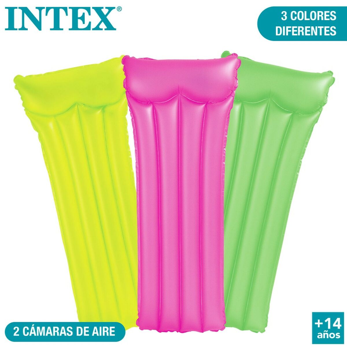 Luftmadrass Intex Neon 183 x 76 cm (24 antal) - 7