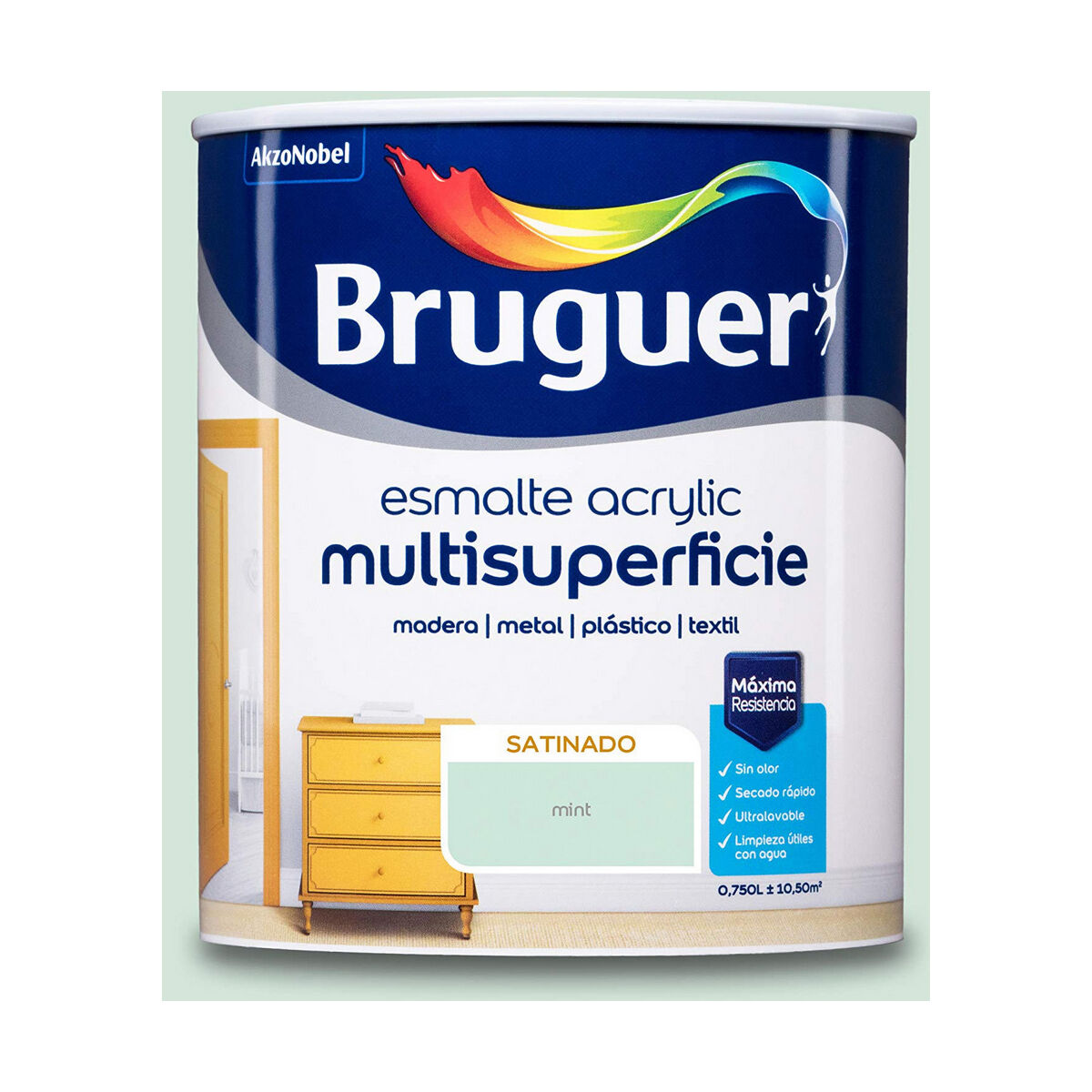 Fernissa Bruguer 5298031 Ytlack 750 ml Mint Satinfinish