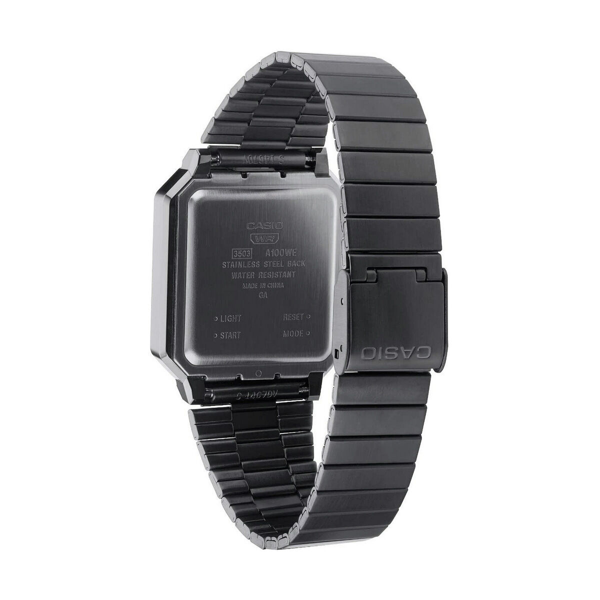 Unisexklocka Casio F100 - GUN METAL / GOLD Svart - 2