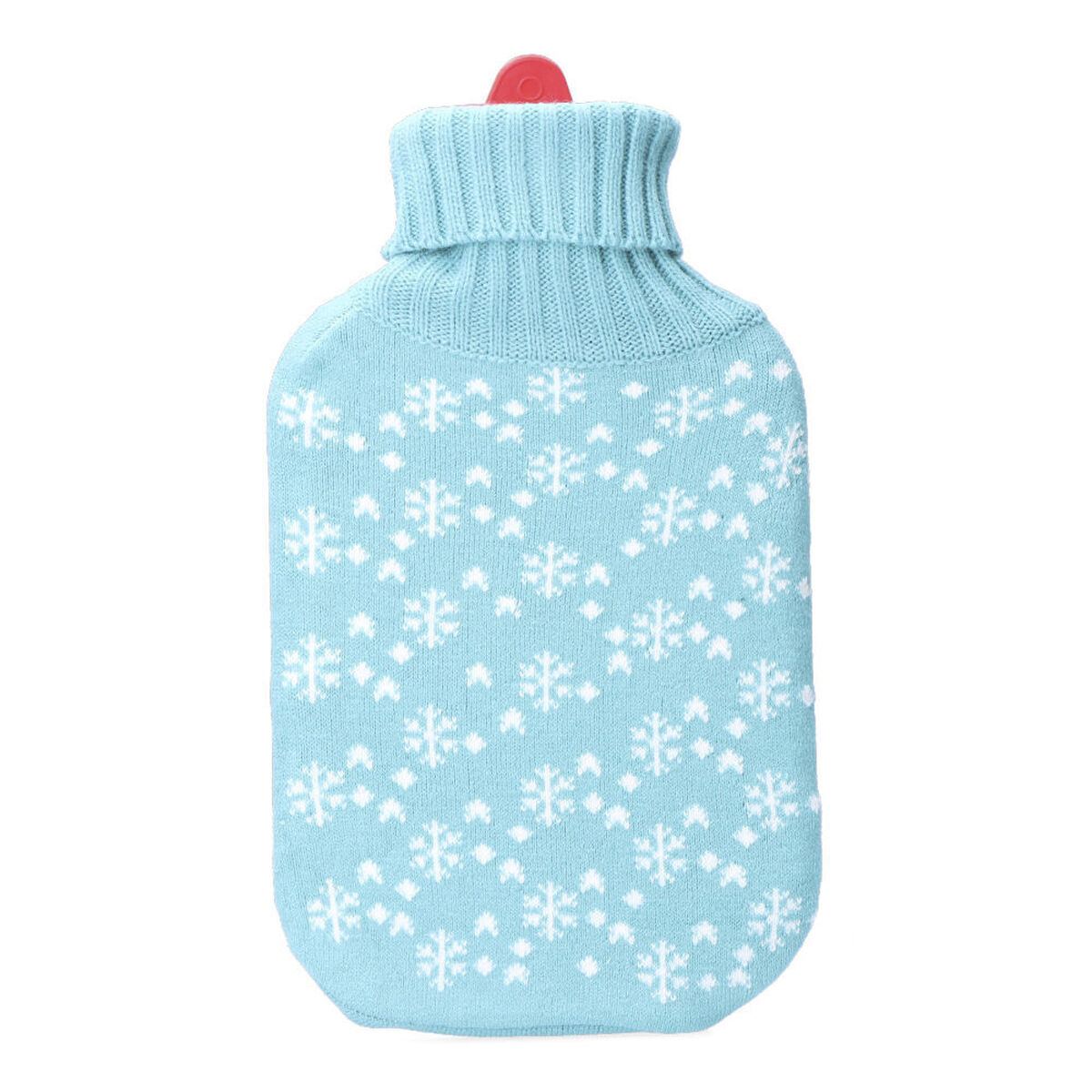 Varmvattenflaska EDM 76771 Blå Blå/Vit Snöflingor Ylle 2 L Plast - 3